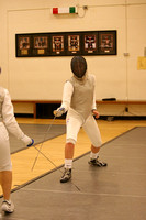 PU fencing freshmen, 2009-10