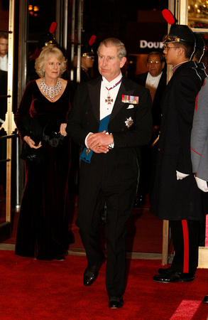 Britain's Prince Charles (R) and his wife, The Duchess of Cornwall, Camilla Parker-Bowles