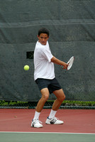 PU men's tennis practice, 2002-03