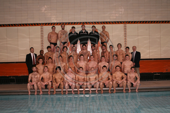 PU men's swimming team photo