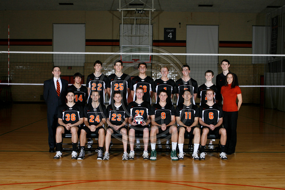 PU volleyball team photo